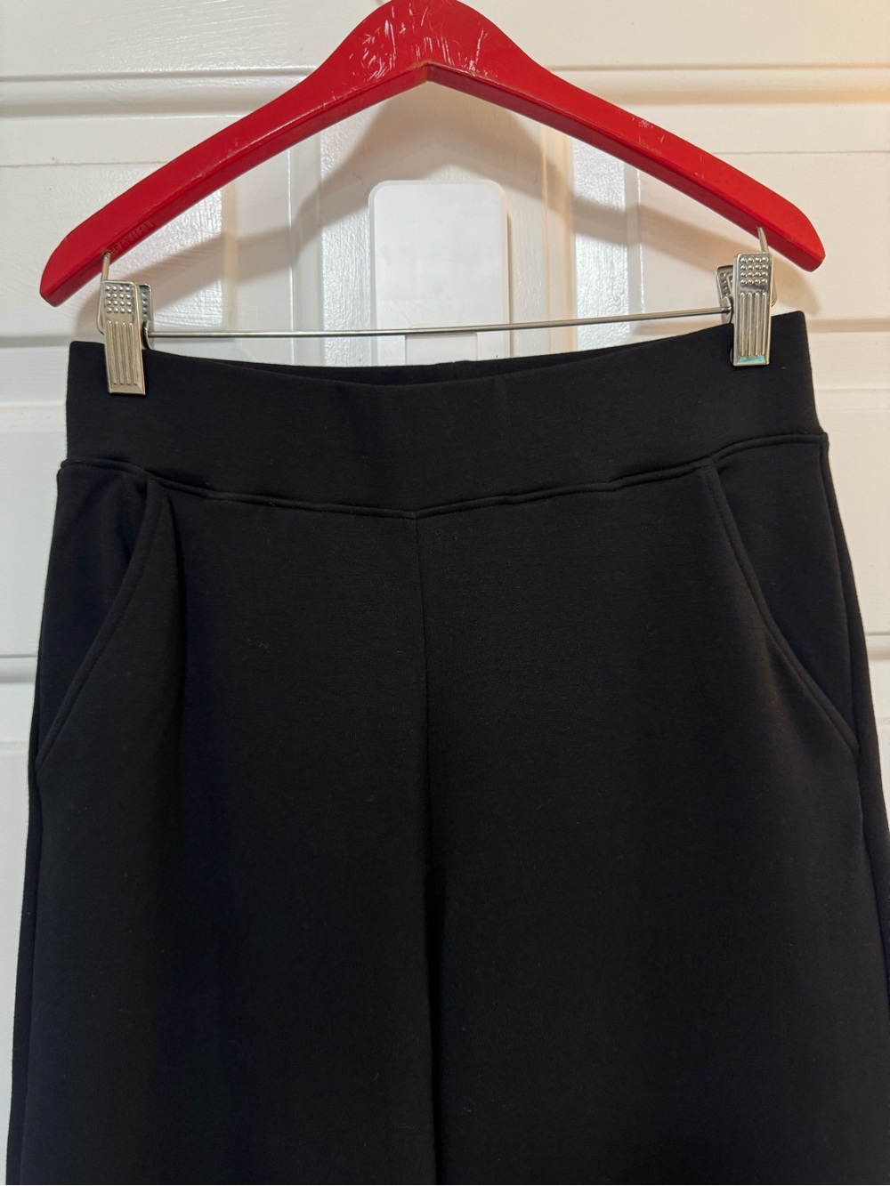 AYR Black Pull On Ponte Wide Leg Pants Size Small - Picture 2 of 5